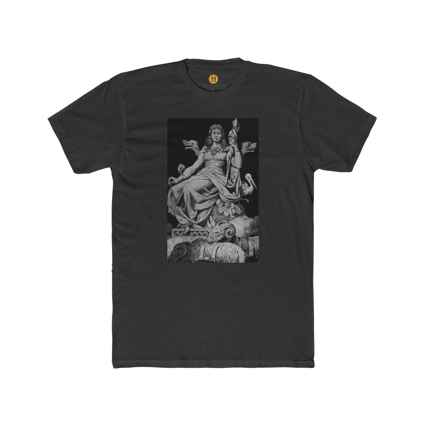 Goddess Frigga -Wisdom, Motherhood and Fate - Classic Art-Printed Unisex Cotton Crew Tee, Vintage Style T-Shirt, Gift for Art Lovers, Casual Wear, Graphic Tee, Museum-Inspired Apparel