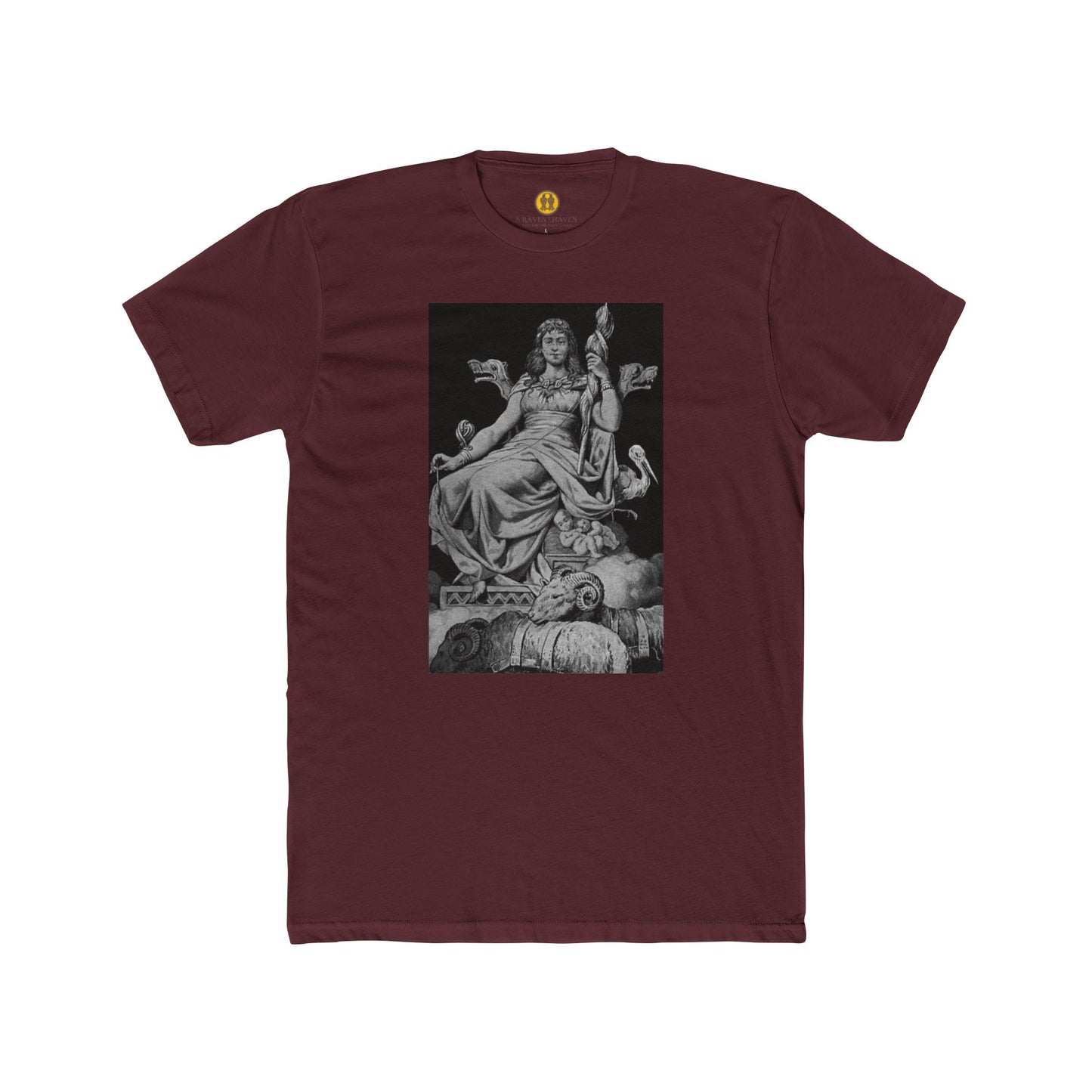 Goddess Frigga -Wisdom, Motherhood and Fate - Classic Art-Printed Unisex Cotton Crew Tee, Vintage Style T-Shirt, Gift for Art Lovers, Casual Wear, Graphic Tee, Museum-Inspired Apparel