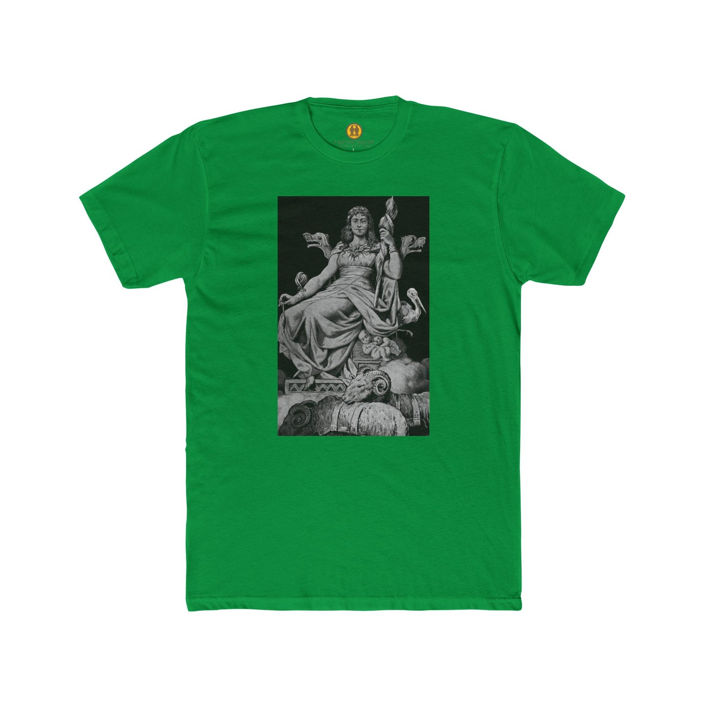 Goddess Frigga -Wisdom, Motherhood and Fate - Classic Art-Printed Unisex Cotton Crew Tee, Vintage Style T-Shirt, Gift for Art Lovers, Casual Wear, Graphic Tee, Museum-Inspired Apparel