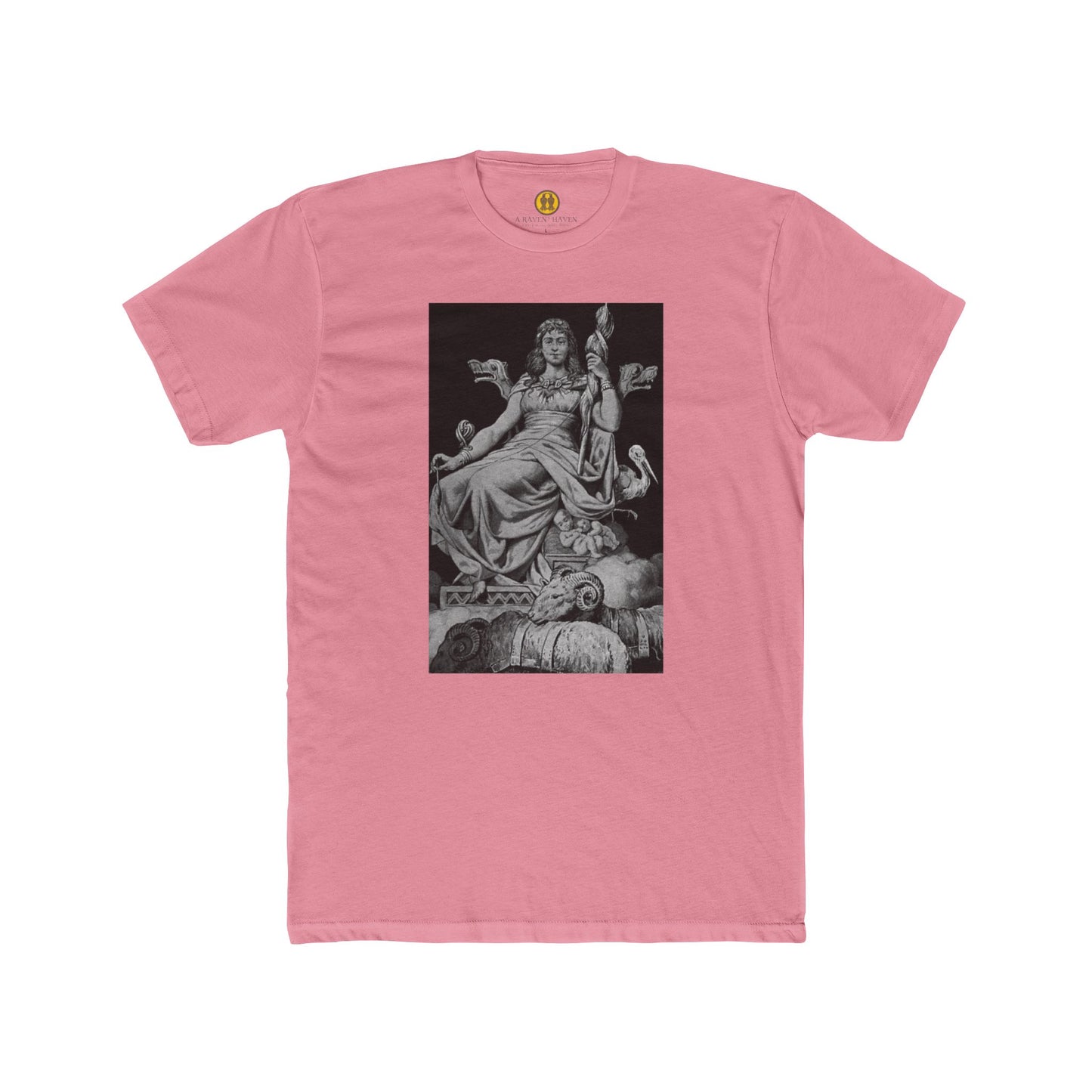 Goddess Frigga -Wisdom, Motherhood and Fate - Classic Art-Printed Unisex Cotton Crew Tee, Vintage Style T-Shirt, Gift for Art Lovers, Casual Wear, Graphic Tee, Museum-Inspired Apparel