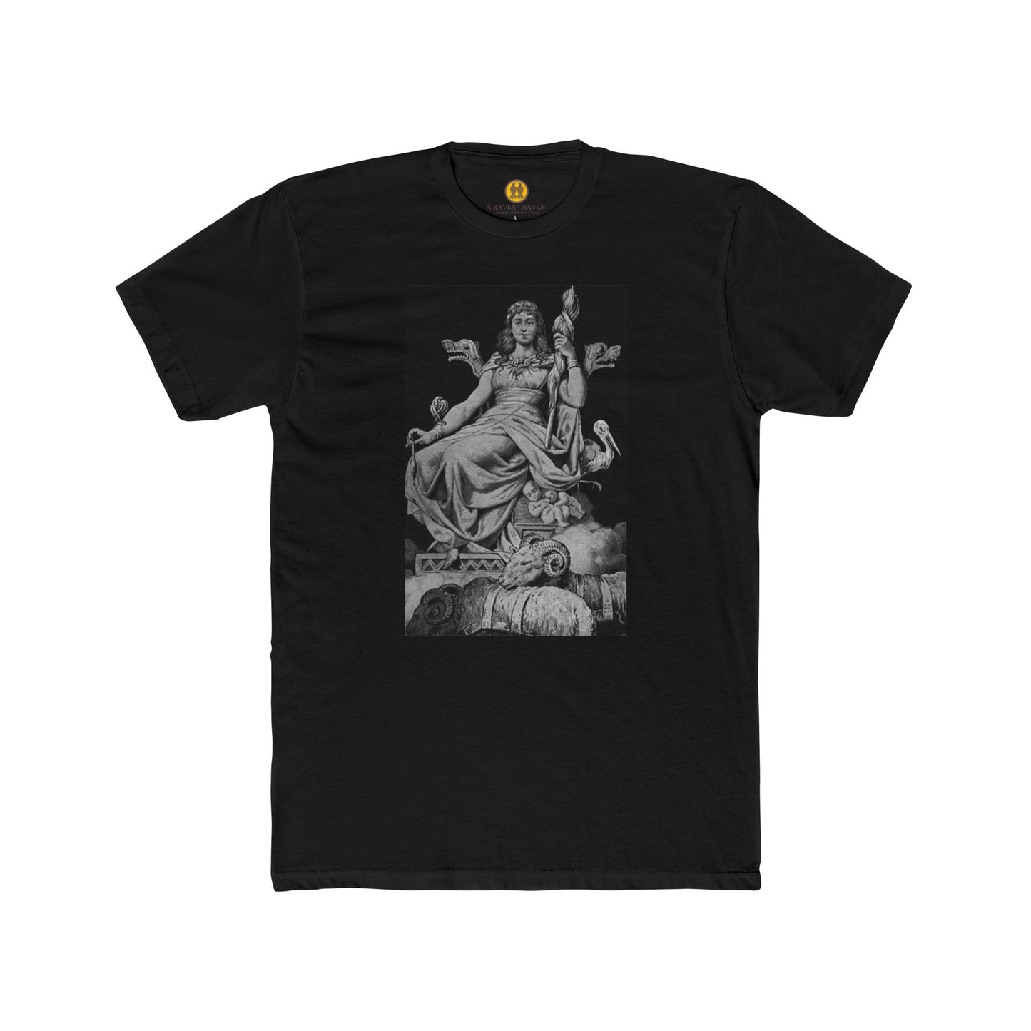 Goddess Frigga -Wisdom, Motherhood and Fate - Classic Art-Printed Unisex Cotton Crew Tee, Vintage Style T-Shirt, Gift for Art Lovers, Casual Wear, Graphic Tee, Museum-Inspired Apparel