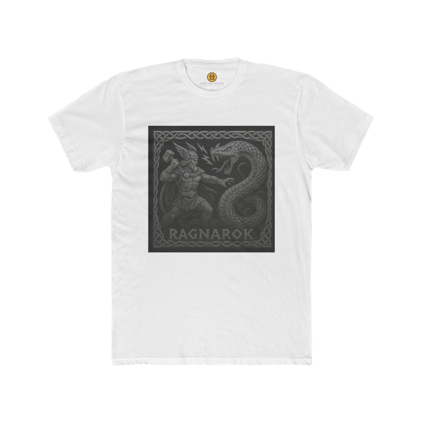 Ragnarok Graphic Unisex Cotton Crew Tee, Norse Mythology Shirt, Viking Gift, Casual Wear, Unisex T-Shirt, Adventure Apparel