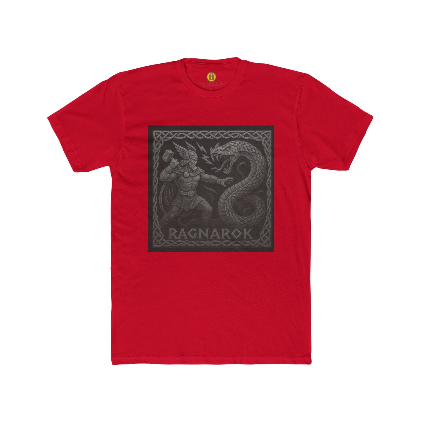 Ragnarok Graphic Unisex Cotton Crew Tee, Norse Mythology Shirt, Viking Gift, Casual Wear, Unisex T-Shirt, Adventure Apparel