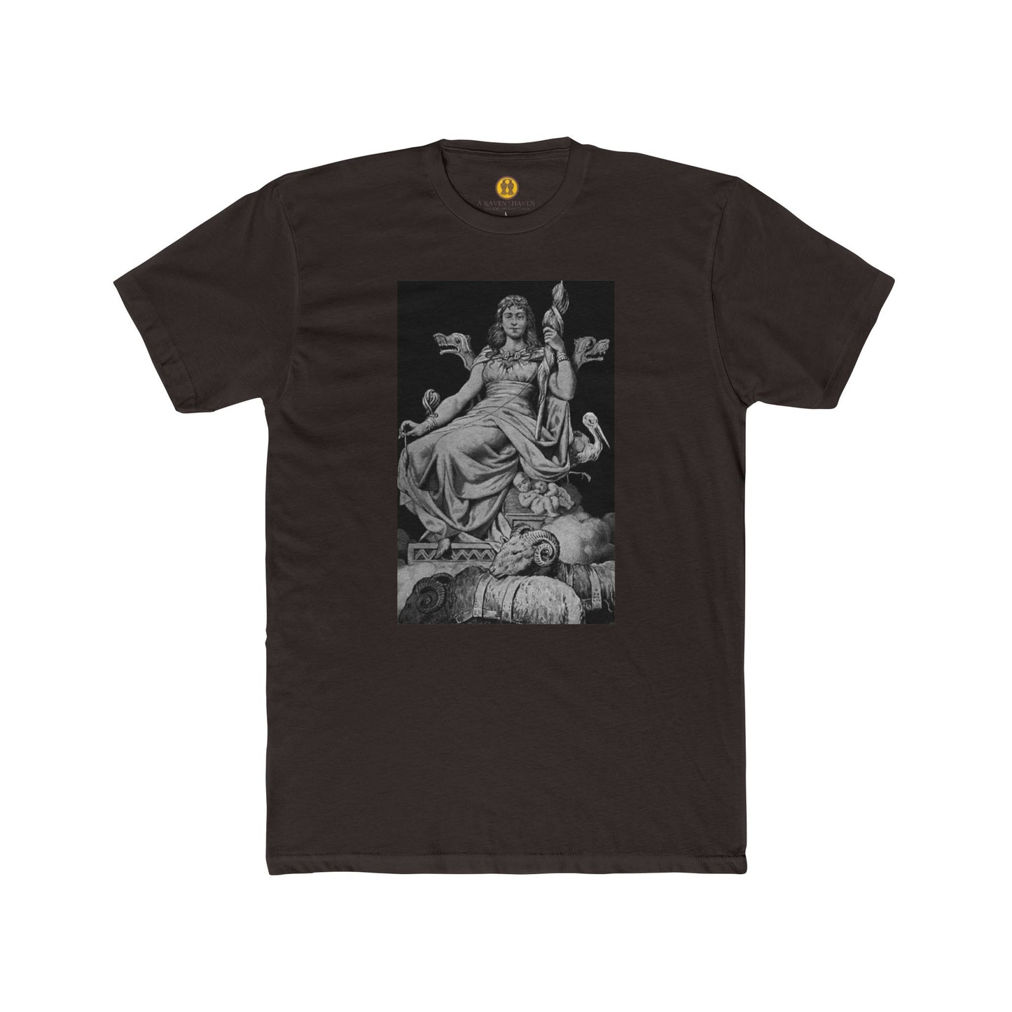 Goddess Frigga -Wisdom, Motherhood and Fate - Classic Art-Printed Unisex Cotton Crew Tee, Vintage Style T-Shirt, Gift for Art Lovers, Casual Wear, Graphic Tee, Museum-Inspired Apparel