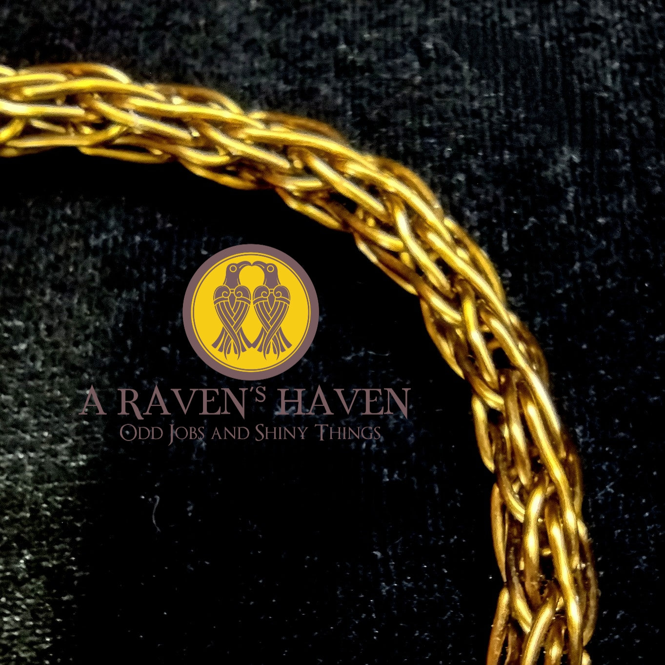 Bronze Handwoven medium weave bracelet with bronze rose accents and toggle clasp