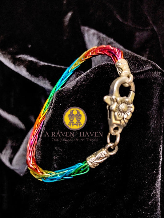The Protect the Pride Series - Handwoven Rainbow Weave Rope Bracelet