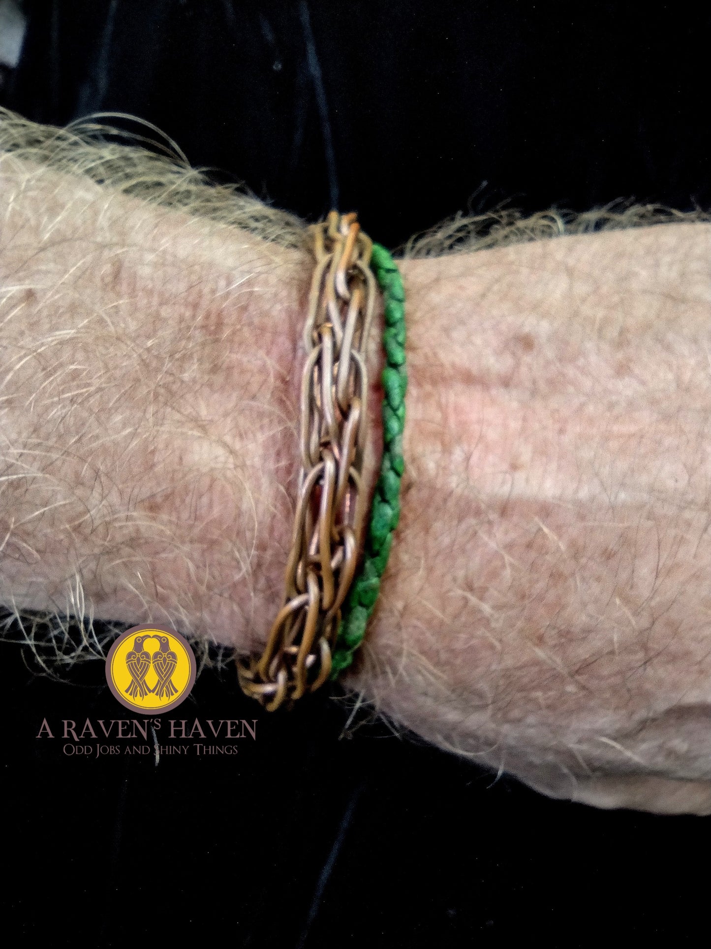 Fenrir's Bite – Handwoven Copper Torque Bracelet