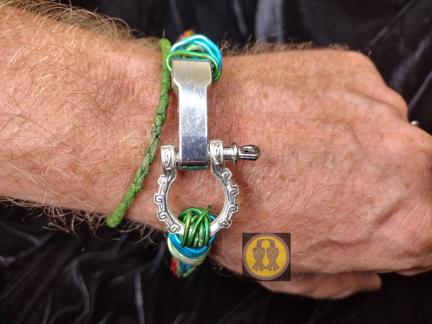 The Protect the Pride Series - 15mm Round Viking Rope Weave Bracelet with Stainless Steel Adjustable Clasp