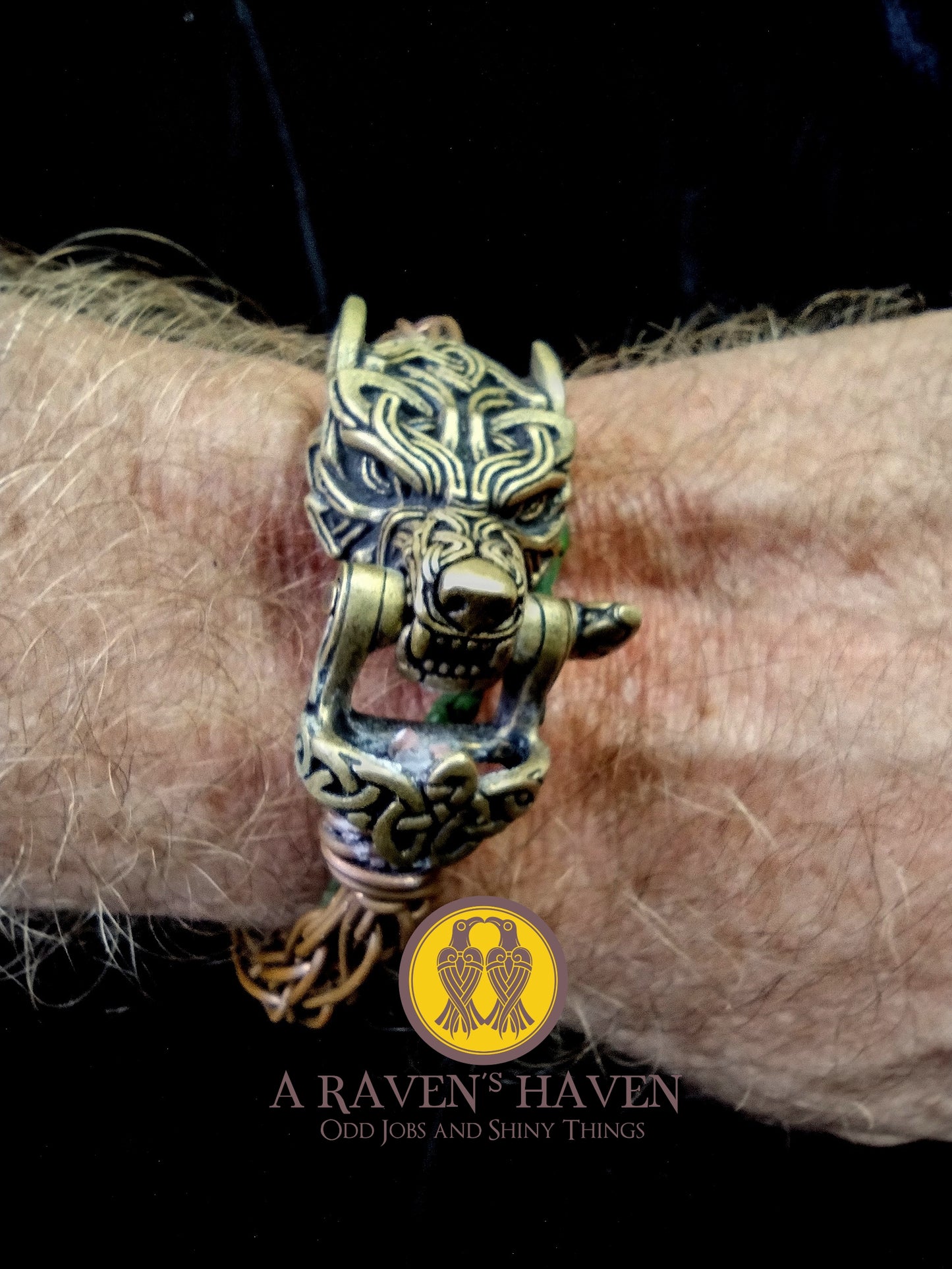 Fenrir's Bite – Handwoven Copper Torque Bracelet